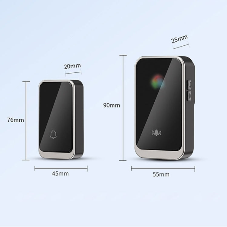 A20 Pro Plug in Free Waterproof Rechargeable Long-distance Wireless Doorbell