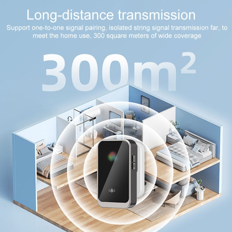 A20 Pro Plug in Free Waterproof Rechargeable Long-distance Wireless Doorbell