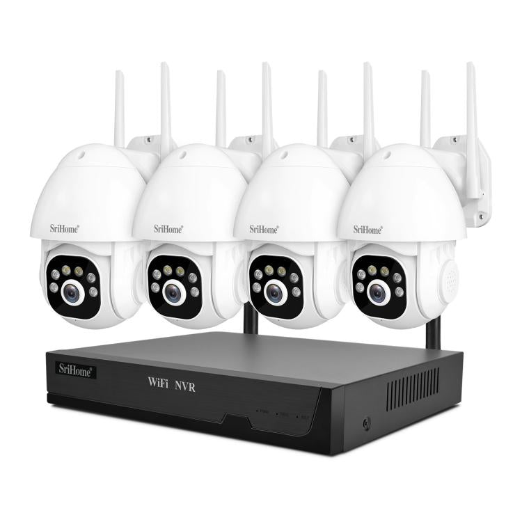 SriHome NVS001E-IPC039B 5MP 8CH HD NVR Wireless Cameras Set