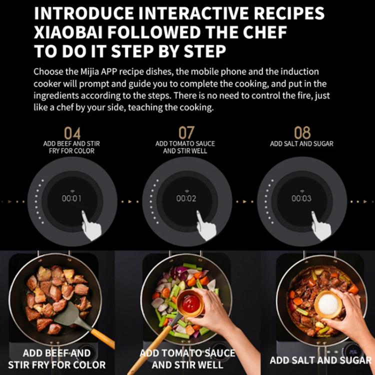 Original Xiaomi Mijia Smart Ultra-thin Induction Cooker 2100W Home Induction Cooker