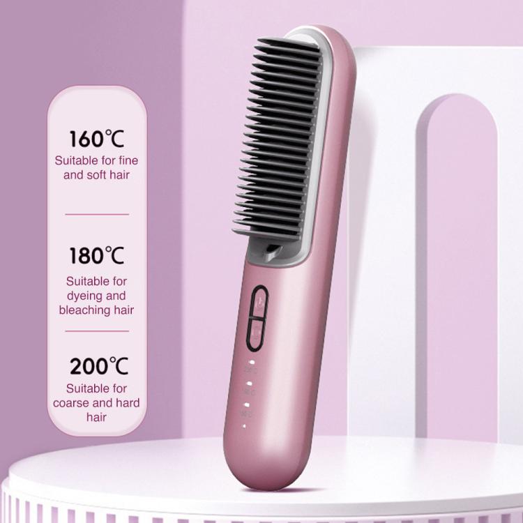 K-SKIN KD382S Negative Ion Hair Care Type-C Wireless Hair Straightening Comb