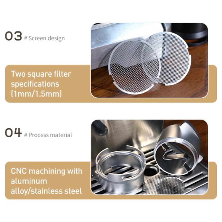 For Breville 8 Series Coffee Machine Handle Rotary Dosing Cup Mug Coffee Powder Feeder