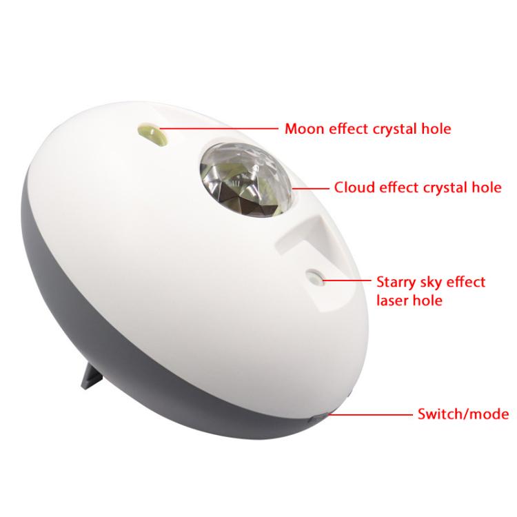 Elliptical Starry Projection Lamp Rechargeable Atmosphere Light