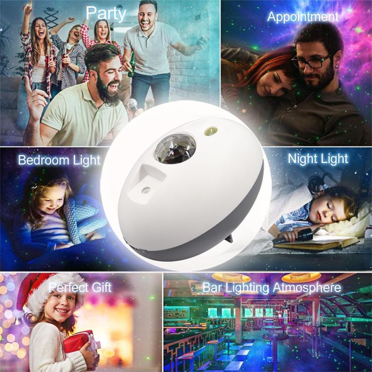 Elliptical Starry Projection Lamp Rechargeable Atmosphere Light