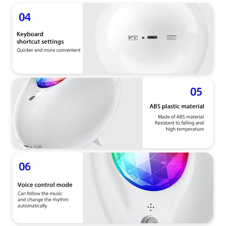 Remote Control Elliptical Starry Projection Lamp Atmosphere Light