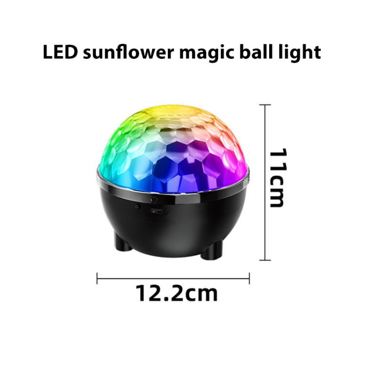 Sunflower Magic Ball Light LED RGB Rotating Stage Lamp