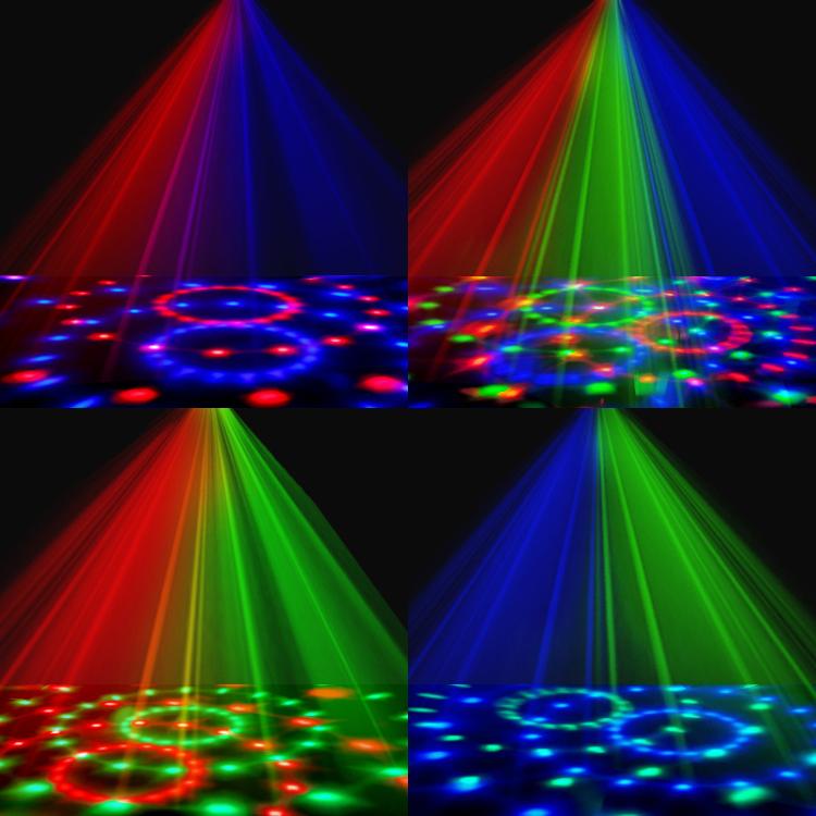 Stripe Magic Ball Light LED RGB Rotating Stage Lamp