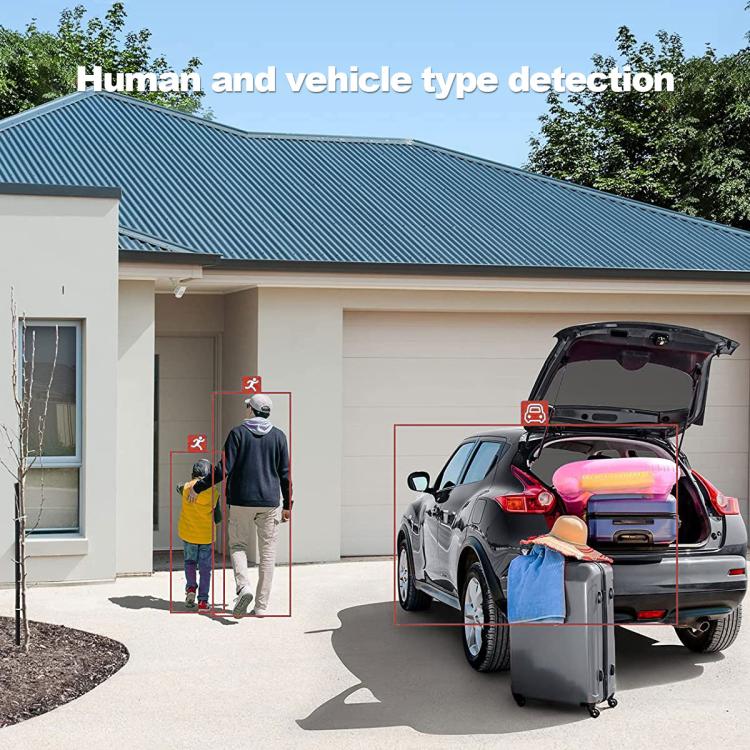 SriHome SH070 4MP Binocular Stitching Ultra-wide Angle Waterproof Camera Supports Full-color Night Vision