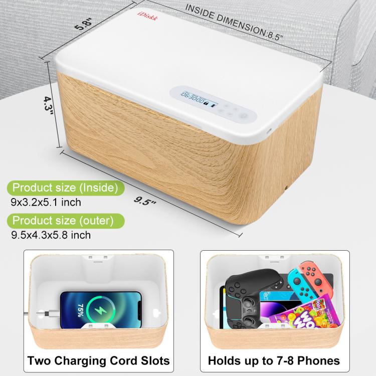 Smart Time Management Phone Self-lock Storage Box