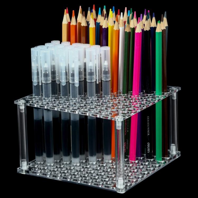YX163 96-Hole Acrylic Paint Brush Pencils Stand
