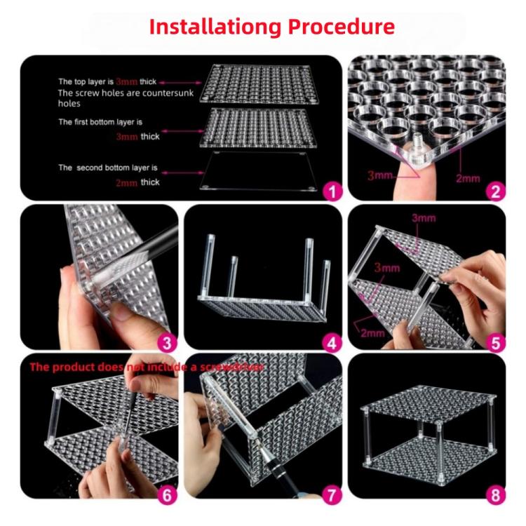 YX163 96-Hole Acrylic Paint Brush Pencils Stand