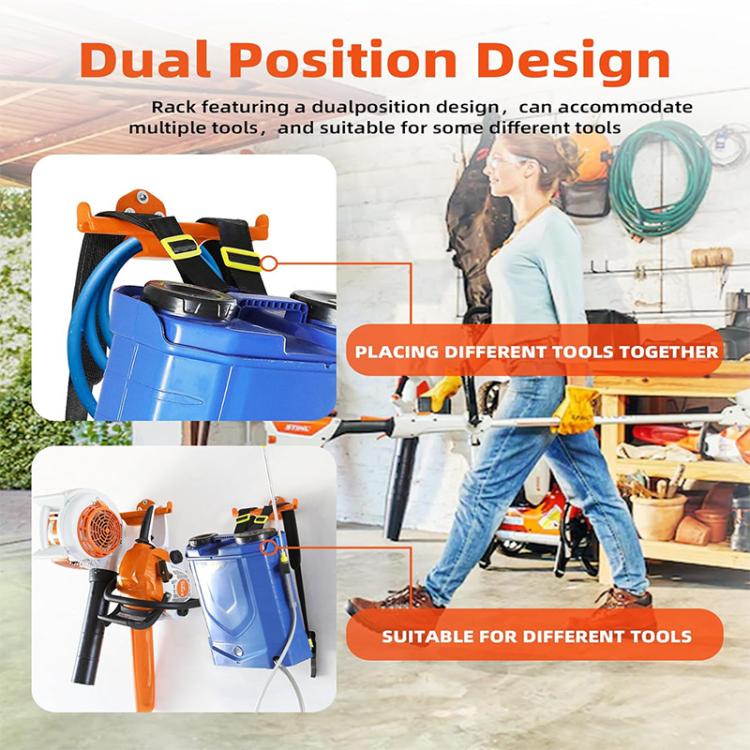 Wall Mounted Backpack Leaf Blower Hook Garden Tool Storage Bracket