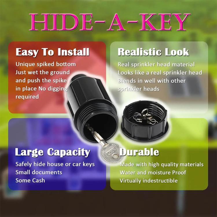 Garden Water Nozzle Key Storage Box Sprinkler Key Hider