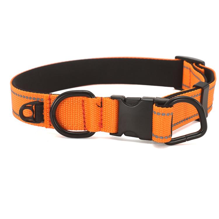 Pet Reflective Collar Waterproof Cloth Black Buckle