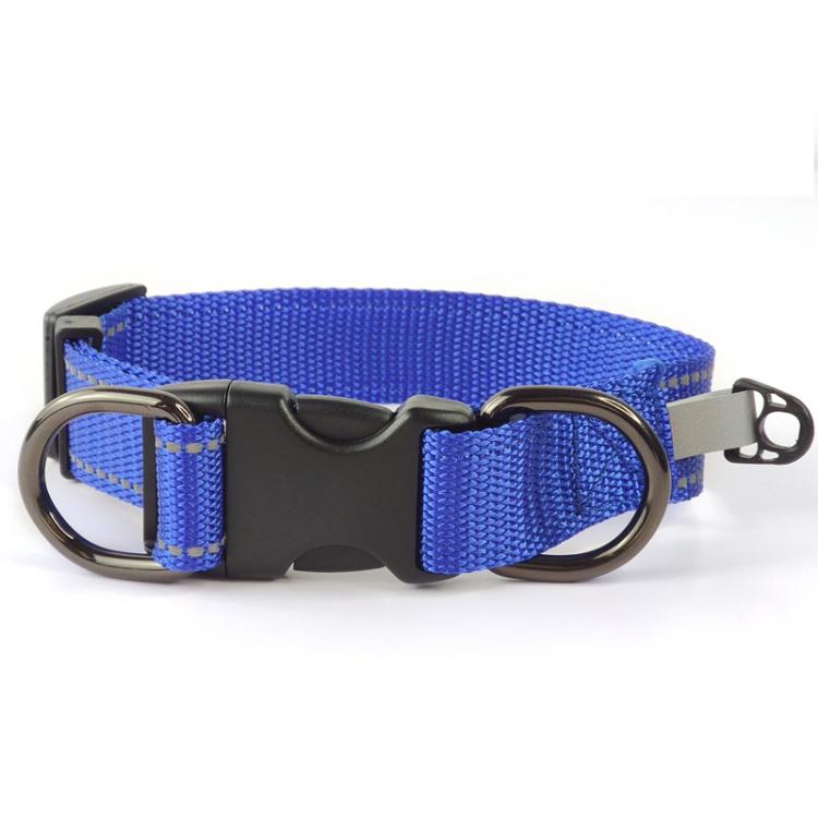 Pet Reflective Collar Nylon Black Buckle