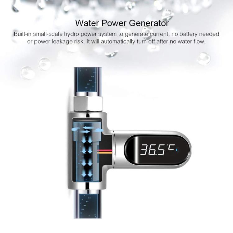 BD-LS-01 Second Generation LED Digital Display Shower Water Thermometer