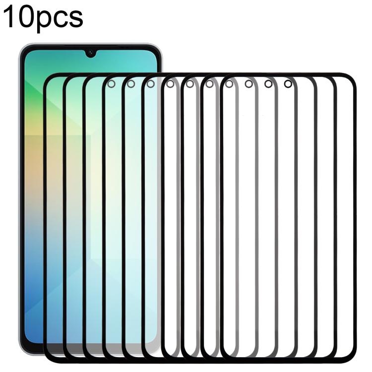 10pcs Front Screen Outer Glass Lens with OCA Optically Clear Adhesive