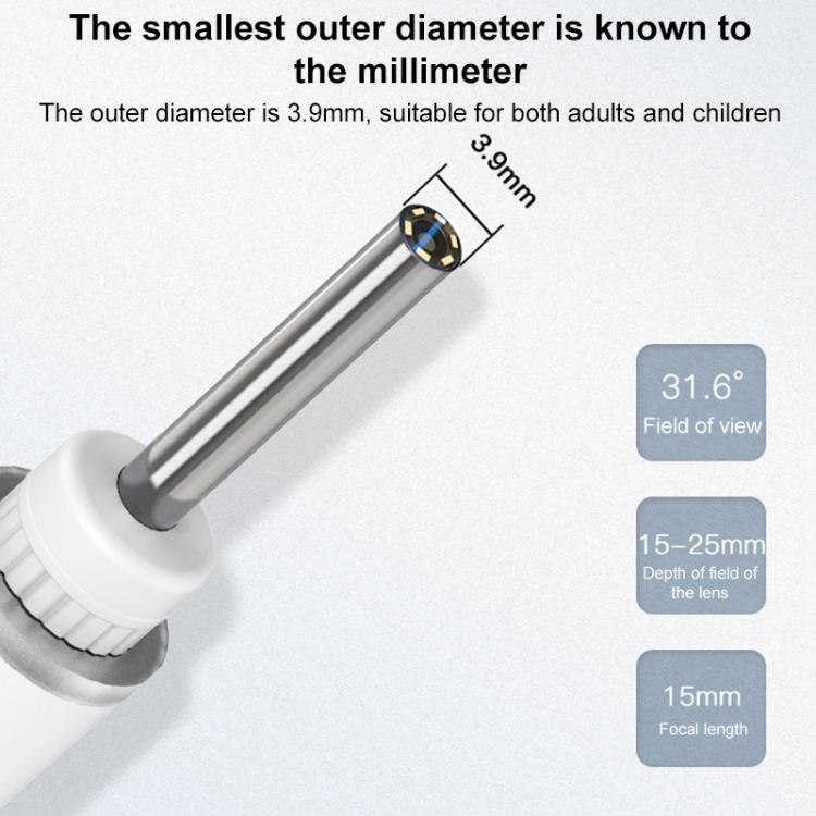TESLONG SA39A WIFI Smart Visual Otoscope LED Ear Pick