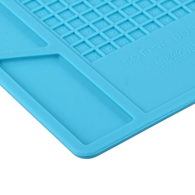 Maintenance Platform High Temperature Heat-resistant Repair Insulation Pad Silicone Mats with Screws Position, Size: 35cm x 25cm