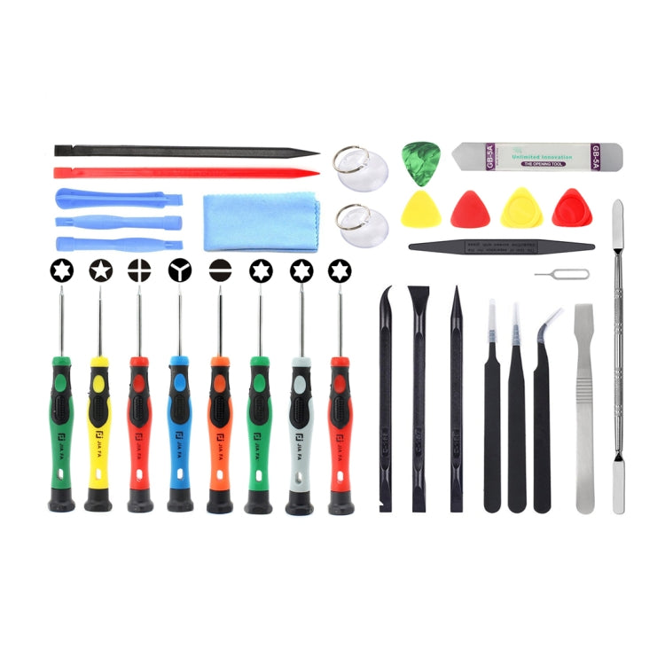JF-8136 32 in 1 Multi-model Available Metal + Plastic Disassemble Repair Tool Kit