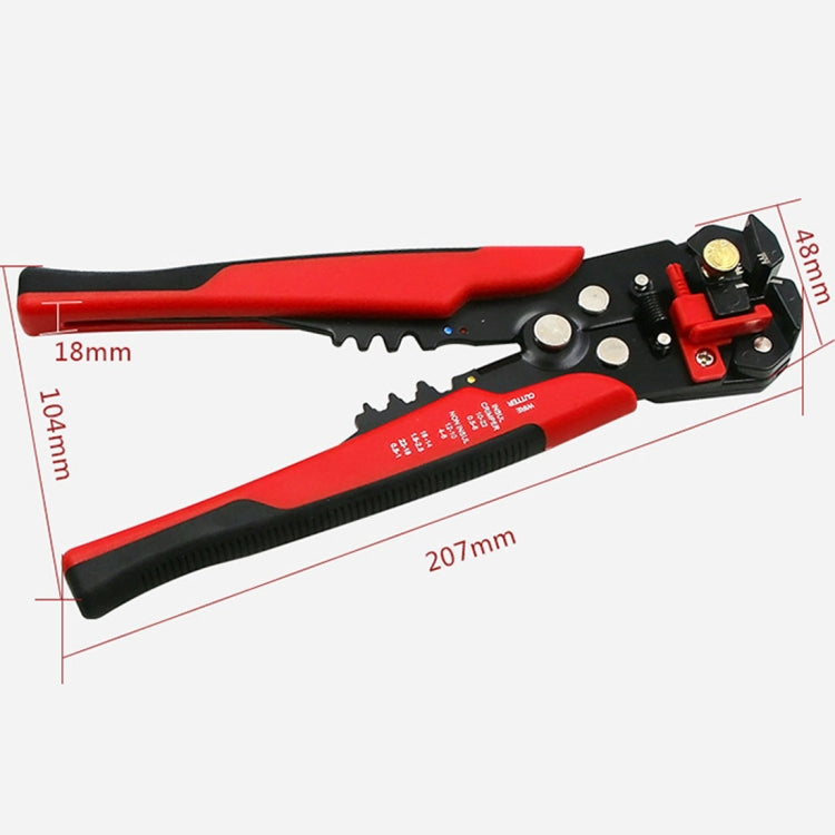 5 in 1 Multifunctional Cable Wire Stripper Cutter Crimper Self-Adjusting Terminal Crimping Stripping Plier Tools, Random Color Delivery
