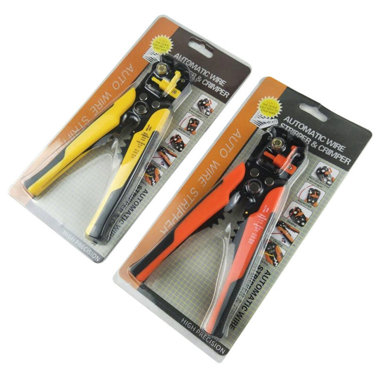 5 in 1 Multifunctional Cable Wire Stripper Cutter Crimper Self-Adjusting Terminal Crimping Stripping Plier Tools, Random Color Delivery