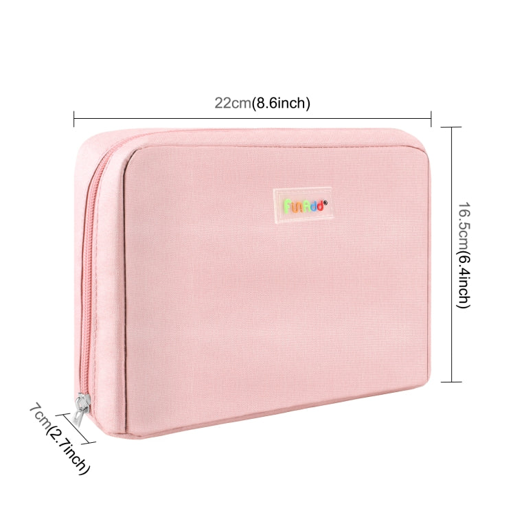 FunAdd Large-capacity Pencil Case Storage Organizer Canvas Cosmetic Bag, Size: 230 x 170 x 75mm