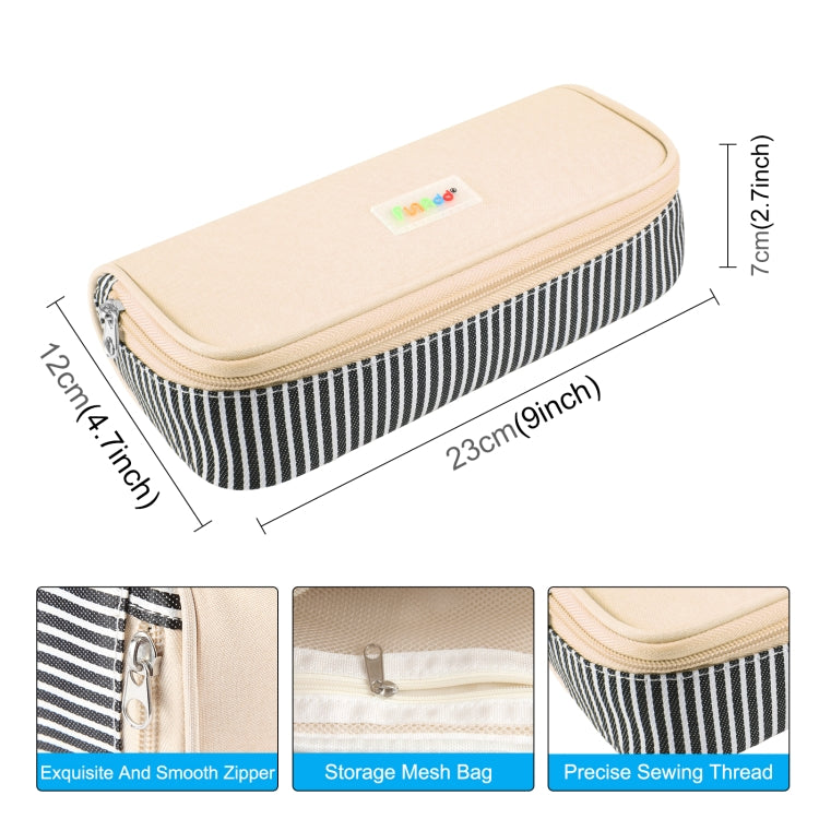 HAWEEL Pencil Case Cosmetic Storage Organizer Canvas Glasses Bag, Size: 230 x 110 x 70mm