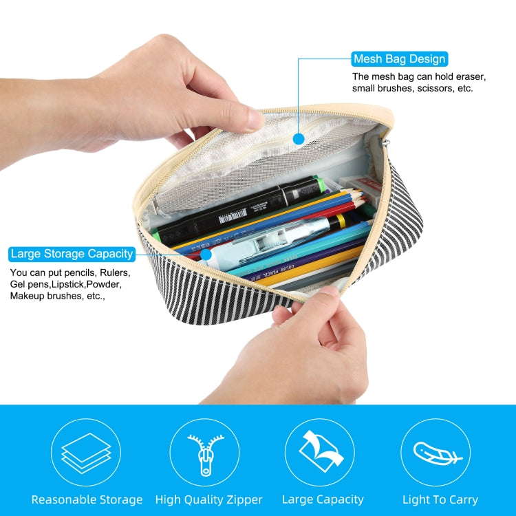 HAWEEL Pencil Case Cosmetic Storage Organizer Canvas Glasses Bag, Size: 230 x 110 x 70mm