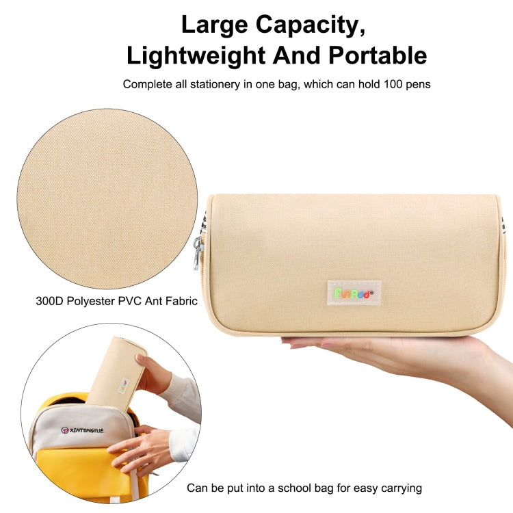 HAWEEL Pencil Case Cosmetic Storage Organizer Canvas Glasses Bag, Size: 230 x 110 x 70mm