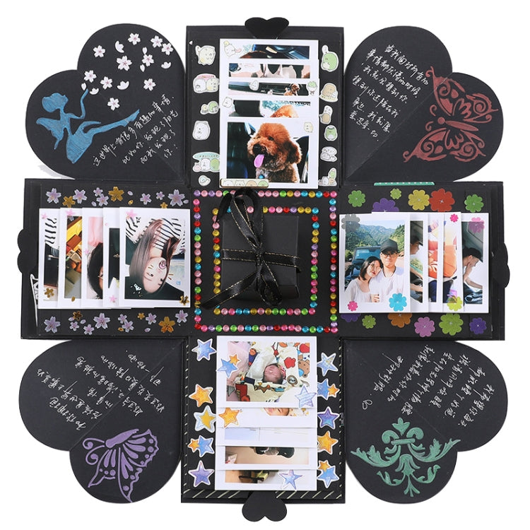 Creative DIY Handmade Photo Album Commemorative Book Surprise Explosion Gift Box, Finished + PVC Version