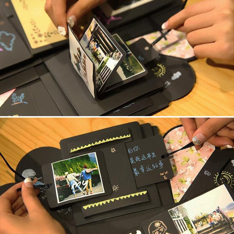 Creative DIY Handmade Photo Album Commemorative Book Surprise Explosion Gift Box, Finished + PVC Version