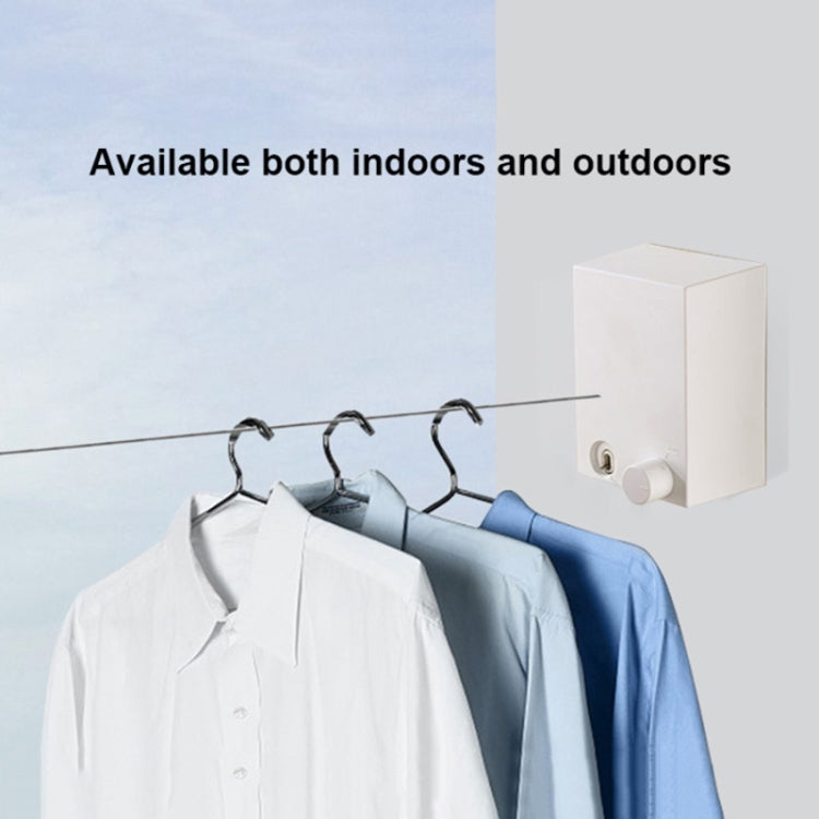 Retractable Indoor And Outdoor Clothes Wall Hanger Magic Drying Rack Balcony Bathroom Invisible Clothesline Wire Rope