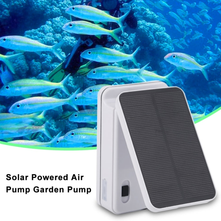5V Foldable Aquarium Fish Tank Solar Power Air Pump Oxygenator, US Plug