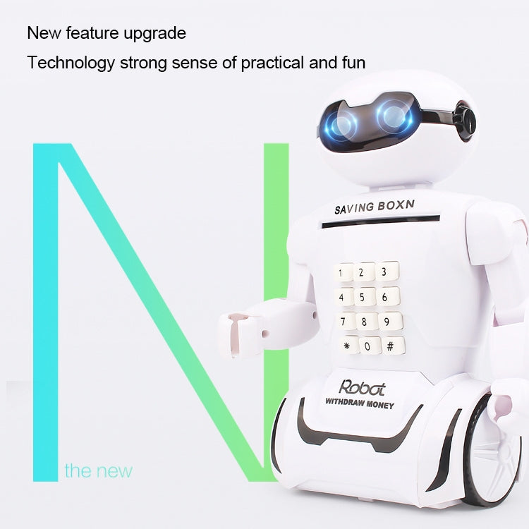 Multi-function Robot Piggy Bank Desk Lamp Code Money Box for Children