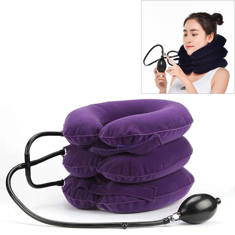 Household Full Cashmere Cervical Traction Instrument Neck Protection Inflatable Cervical Spine Massage Instrument
