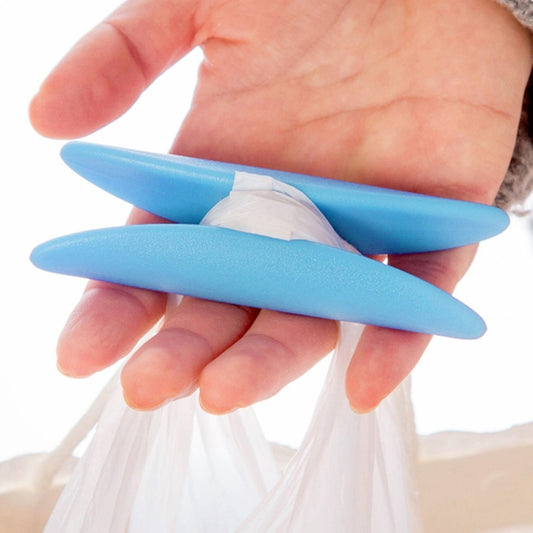 Portable Shopping Helper Hand Tool I-shaped Plastic Bag Holder Food Dish Carrying Lifting Handle