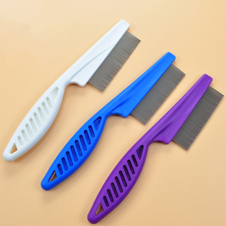 5 PCS Pet Cats Dogs Supplies Combs Fine Toothed Stainless Steel Needle Fleas Removal Combs, Length: 14cm