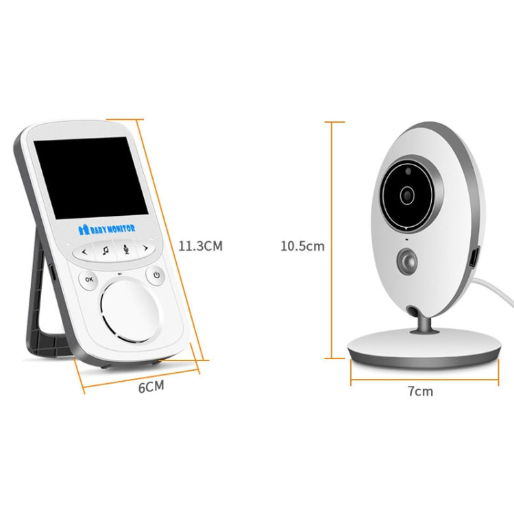 VB605 2.4 inch LCD 2.4GHz Wireless Surveillance Camera Baby Monitor, Support Two Way Talk Back, Night Vision