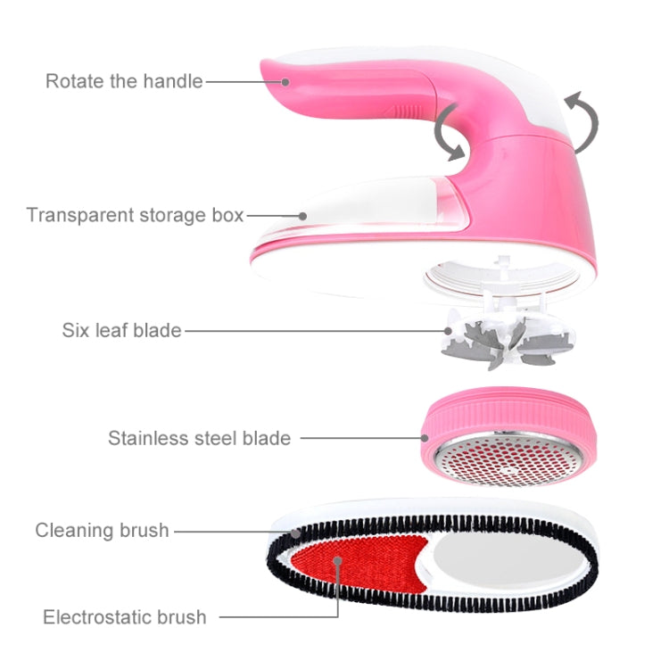 USB Charged And Battery Power Supplied Handle Rotatable Clothes Link Remover Machine
