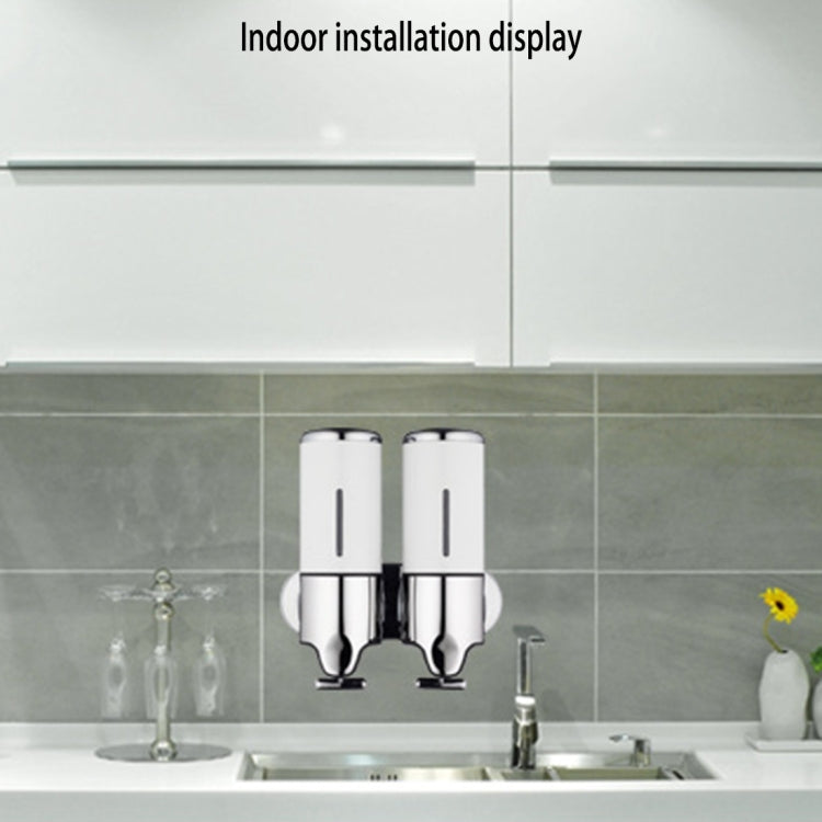 Dual Hotel Shower Manual Dispenser Wall Mounted Washing Liquid Shampoo Soap Bottle, Capacity: 1000ml