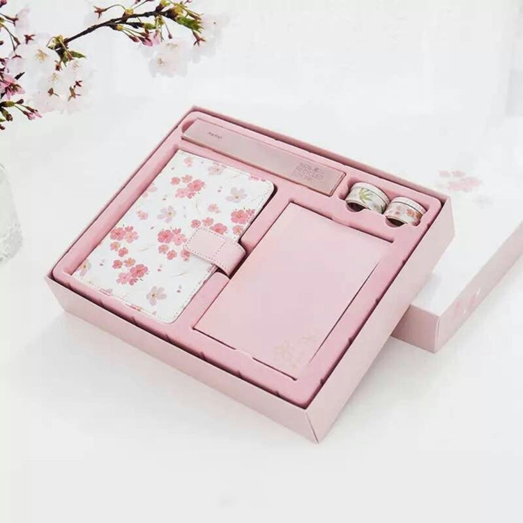 Creative Notebook See Also The Sakura PU Hand Book Suit Gift Notebook School Office Supplies, Random Color Delivery