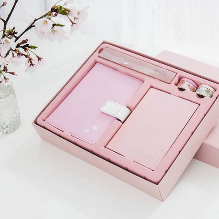 Creative Notebook See Also The Sakura PU Hand Book Suit Gift Notebook School Office Supplies, Random Color Delivery