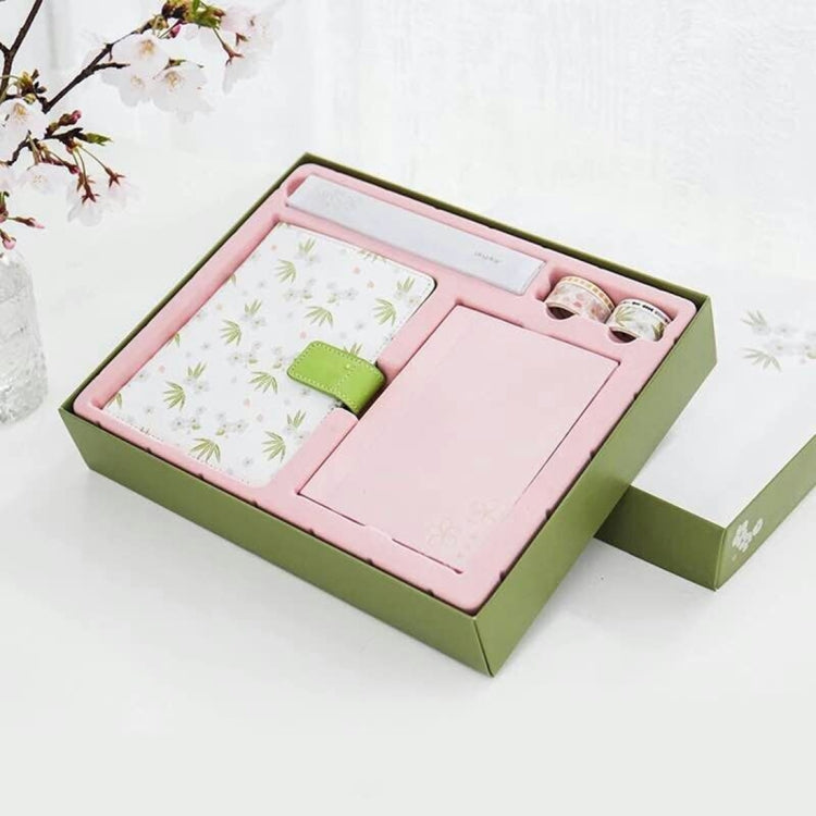 Creative Notebook See Also The Sakura PU Hand Book Suit Gift Notebook School Office Supplies, Random Color Delivery