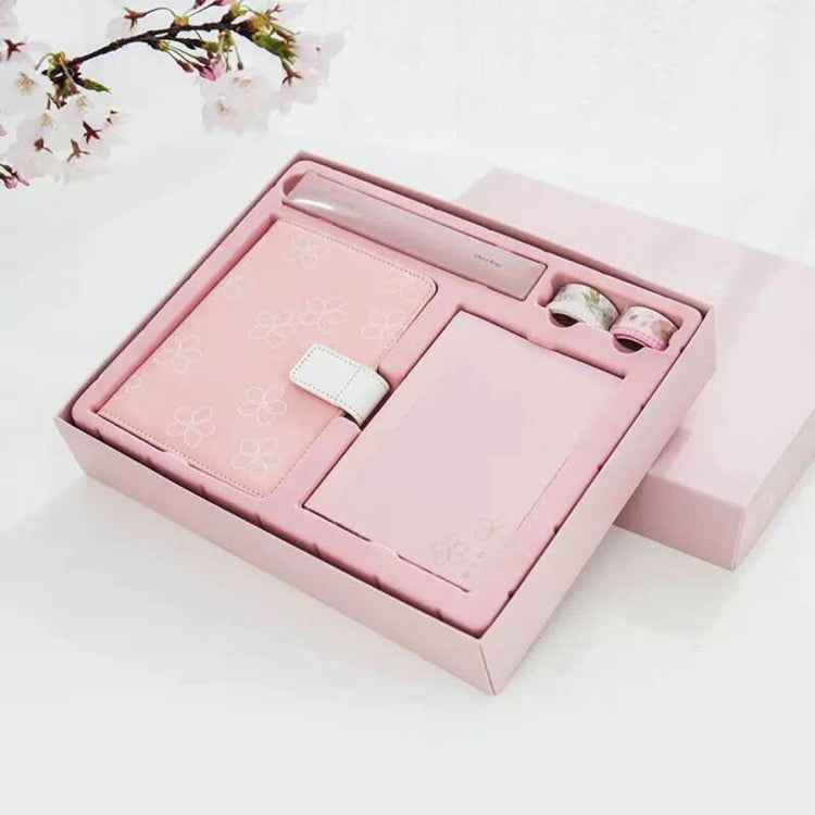 Creative Notebook See Also The Sakura PU Hand Book Suit Gift Notebook School Office Supplies, Random Color Delivery