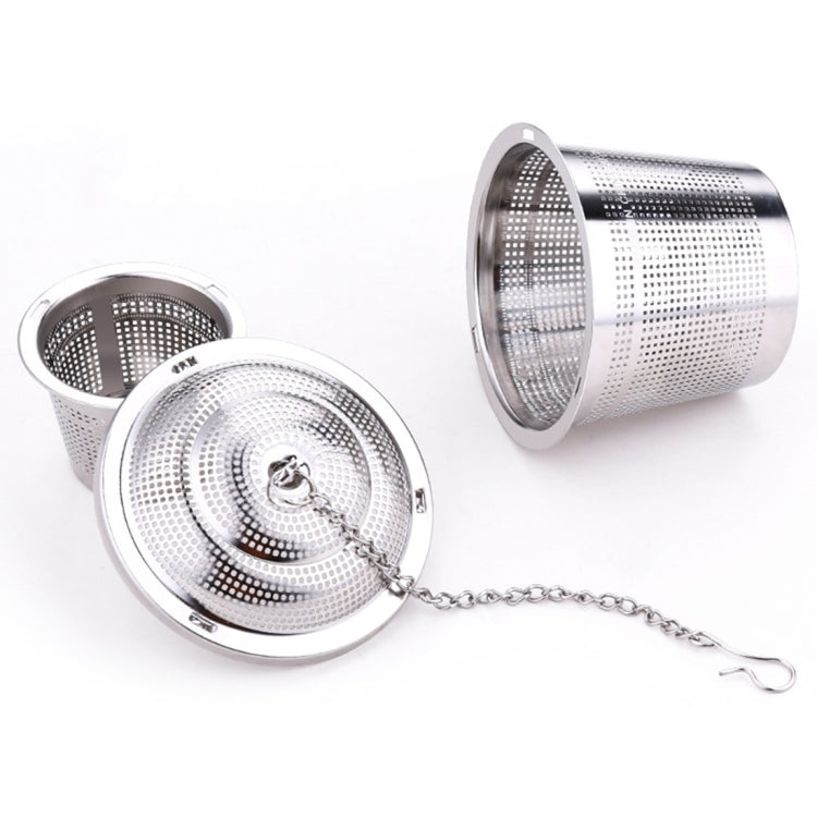Stainless Steel Locking Spice Tea Strainer Mesh Infuser Tea Ball Filter, Large Size: 8 x 8cm