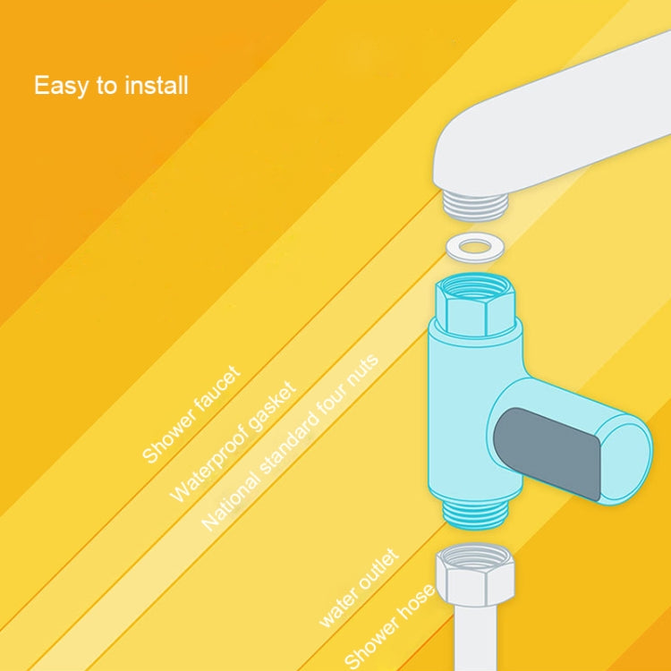 BD-LS-01 Baby Showering 360 Degree Rotatable LED Display Passive Water Thermometer