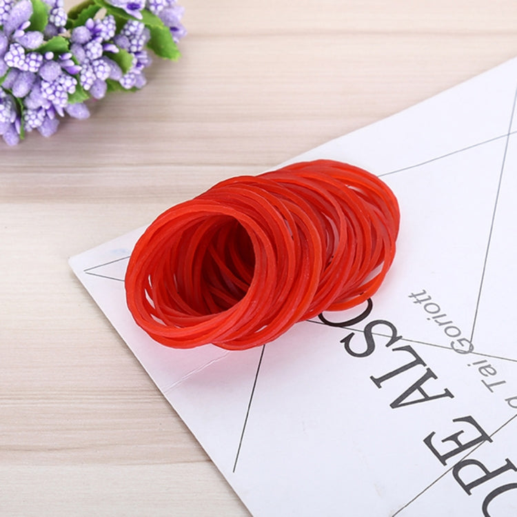 Red Sturdy Stretchable Elastic Rubber Bands Home School Office Supplies Stationery, 1KG Per Bag