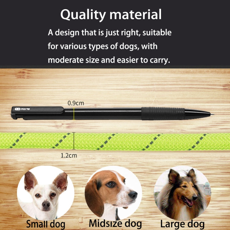 Pet Dog Training Traction Rope Reflective Light Leash with Bold Handle