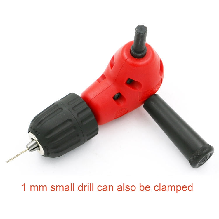 Adjustable Switching Head Right Angle Drill Gripping with Triangular Handle, Circular Handle and Hex Shank